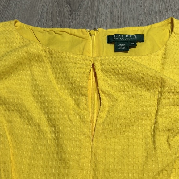 Lauren Ralph Lauren Yellow Shift Dress - Picture 9 of 15